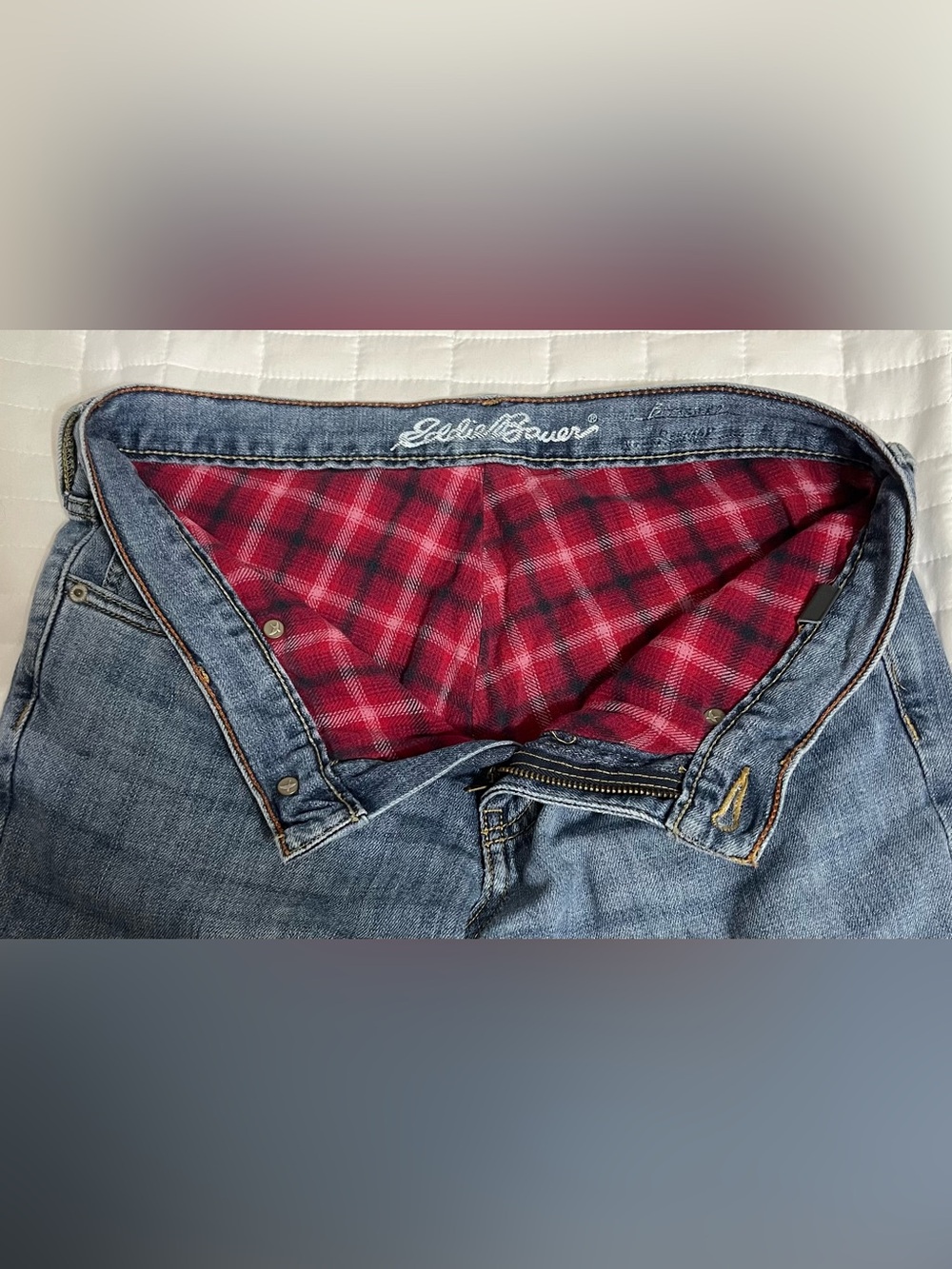 Eddie Bauer Flannel Lined Jeans Woman's Size 2
